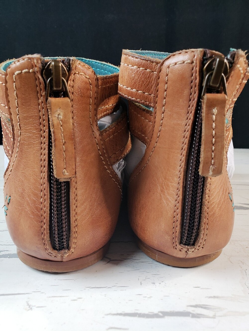 Roan by Bed Stu 'Royalty' Leather Roman Sandals in Pecan - Women's size 9 - Picture 9 of 16